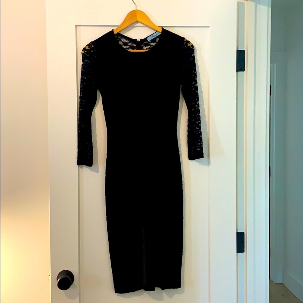 Italian black lace dress
